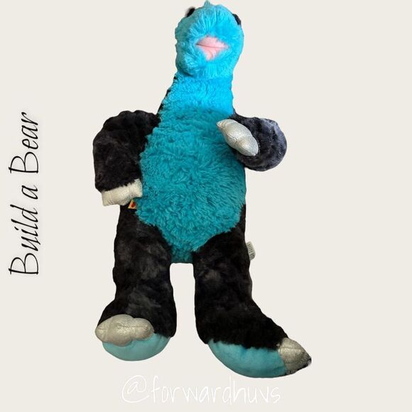 Build-A-Bear Blue Dinosaur Plush - 15" Tall - Picture 5 of 8